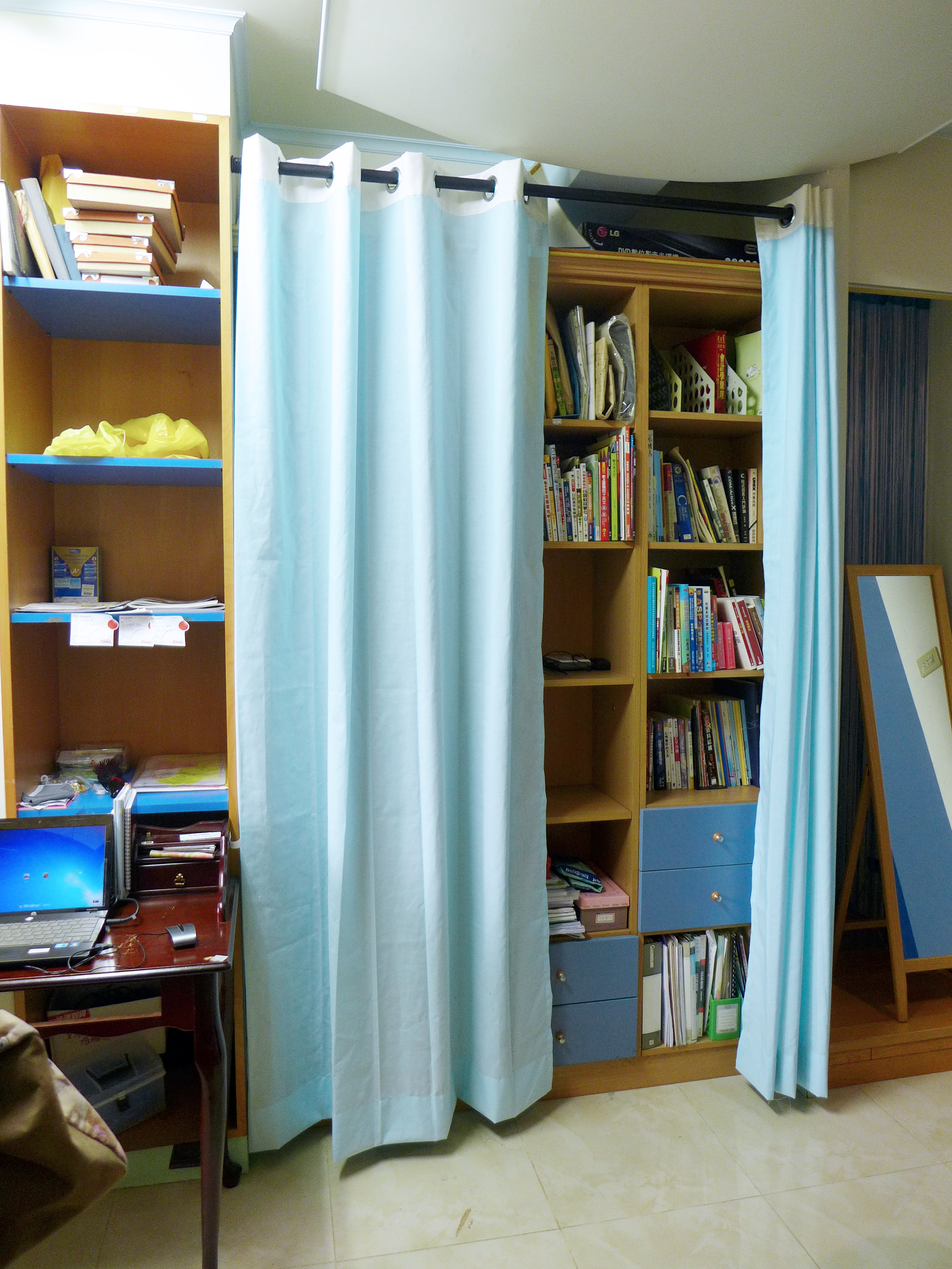 儲物遮蔽 布簾 窗簾 隔間簾 Curtain Partition