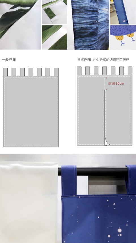 租屋窗簾, 日式門簾, 客製化門簾, 印刷窗簾, 印刷布簾, 不鑽孔窗簾