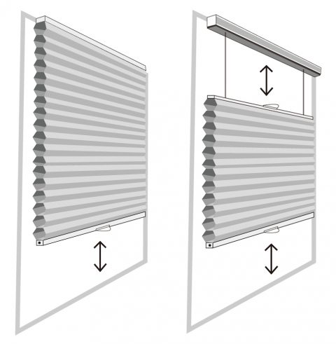 Top Down Bottom Up, Made to Measure, Custom-made, Cordless, children safety, Cellular Shades, Bedroom Shades