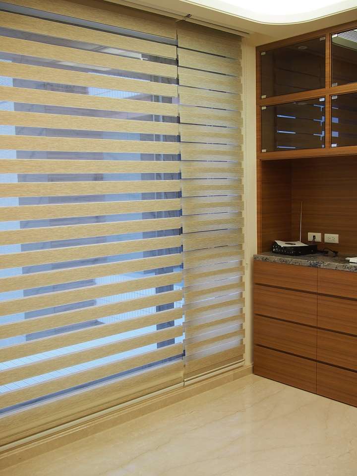 Nonya Double Roller Blinds　Vein Design H02-006 Dark Linen Customized／Personalized Blinds & Shades Light Filtering Blinds & Shades Motorized Blinds／Smart Blinds & Shades Light-Regulating Blinds & Shades