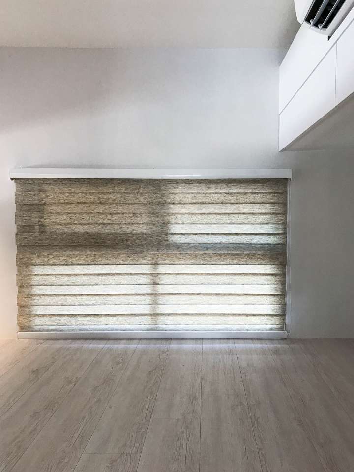 Sima Double Roller Blinds　Plain／Linen Linen Ashtree Customized／Personalized Blinds & Shades Light Filtering Blinds & Shades Light-Regulating Blinds & Shades Motorized Blinds／Smart Blinds & Shades