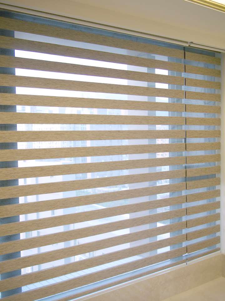 Sima Double Roller Blinds　Plain／Linen Linen Croissant Customized／Personalized Blinds & Shades Light Filtering Blinds & Shades Motorized Blinds／Smart Blinds & Shades Light-Regulating Blinds & Shades