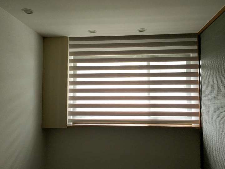 Sima Double Roller Blinds　Plain／Linen Linen Croissant Customized／Personalized Blinds & Shades Light Filtering Blinds & Shades Motorized Blinds／Smart Blinds & Shades Light-Regulating Blinds & Shades