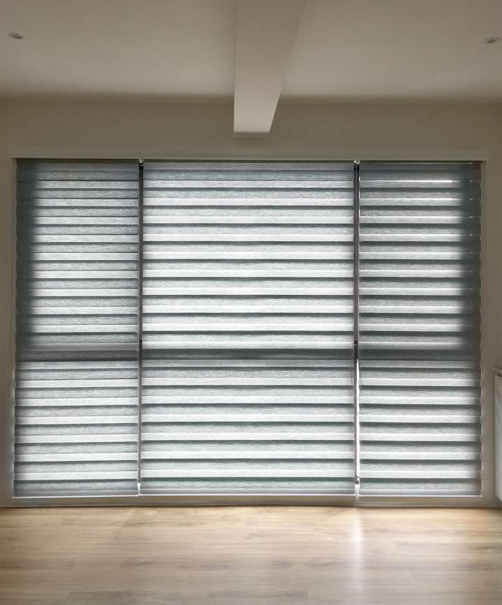 Sima Double Roller Blinds　Plain／Linen Linen Pine Customized／Personalized Blinds & Shades Light Filtering Blinds & Shades Light-Regulating Blinds & Shades Motorized Blinds／Smart Blinds & Shades