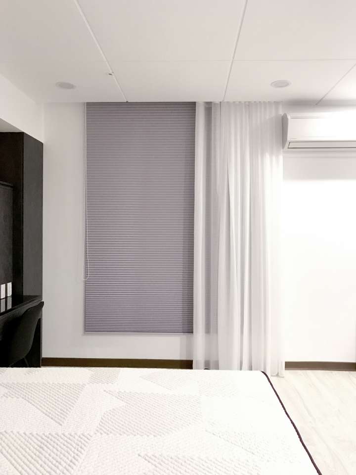 Vali  Honeycomb Shades　Blackout Gray Ridge Heat Insulation Blinds & Shades Child Safety／Cordless Blinds & Shades Blackout Blinds & Shades Motorized Blinds／Smart Blinds & Shades