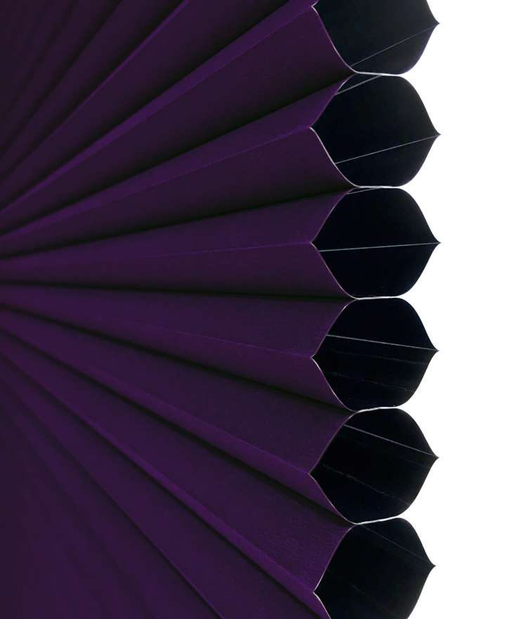 Vali  Honeycomb Shades　Blackout Prism Violet Heat Insulation Blinds & Shades Child Safety／Cordless Blinds & Shades Blackout Blinds & Shades Motorized Blinds／Smart Blinds & Shades