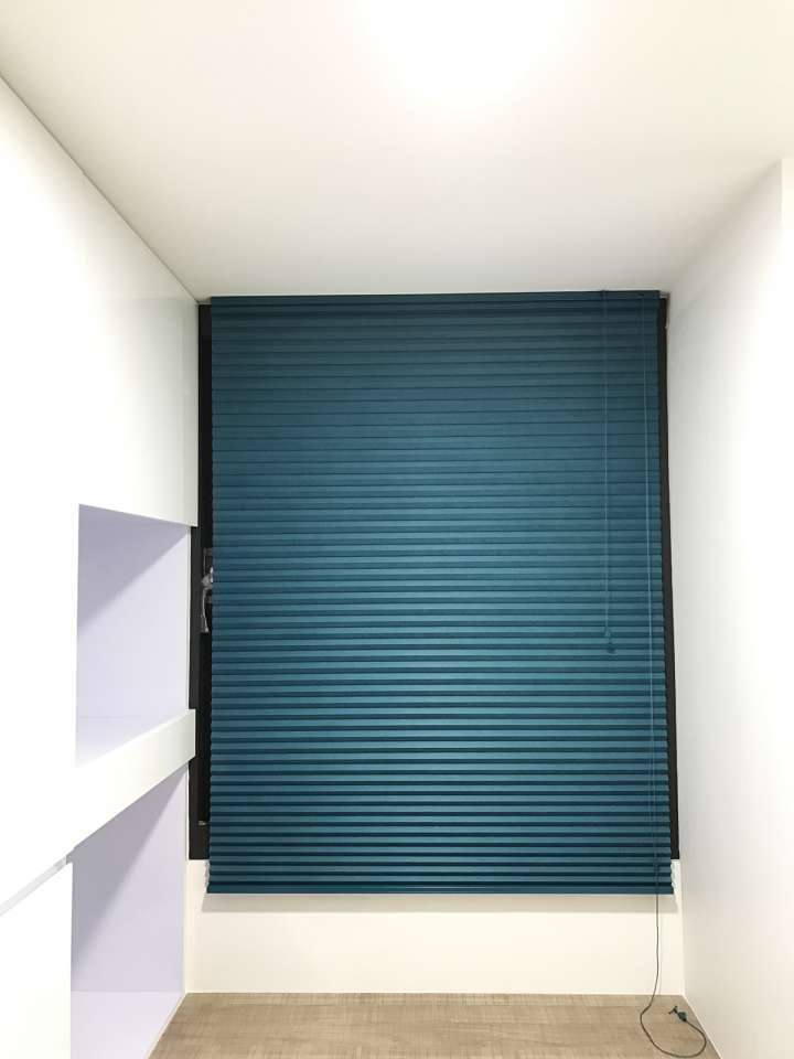 Vali  Honeycomb Shades　Blackout Teal Heat Insulation Blinds & Shades Child Safety／Cordless Blinds & Shades Blackout Blinds & Shades Motorized Blinds／Smart Blinds & Shades