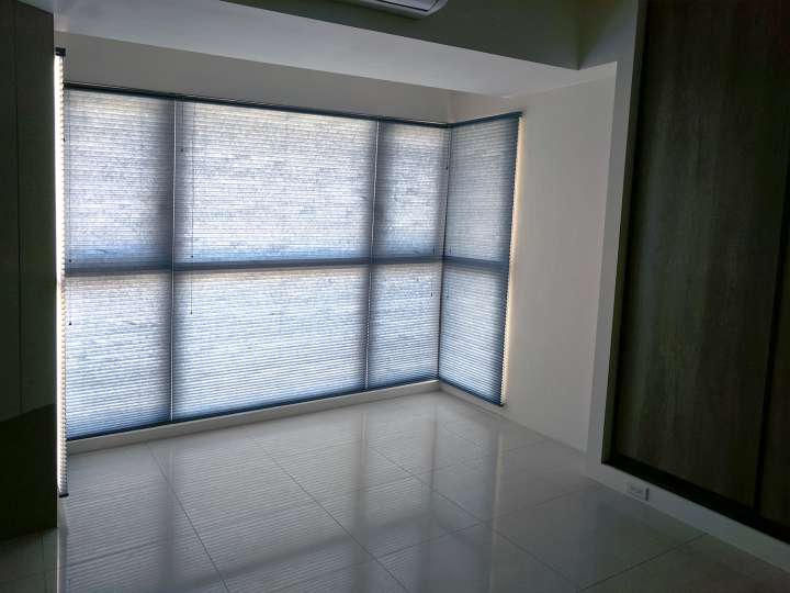 Vali Honeycomb Shades　Light Filtering Jean Blue Heat Insulation Blinds & Shades Child Safety／Cordless Blinds & Shades Light Filtering Blinds & Shades Motorized Blinds／Smart Blinds & Shades