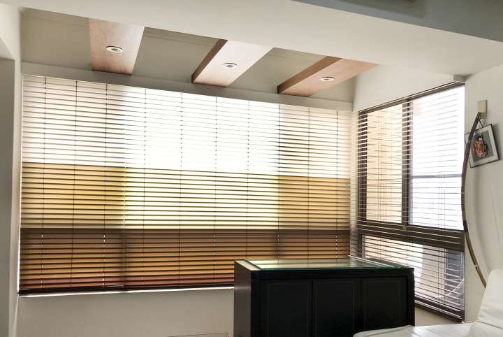 Fenla Fabric Venetian Blinds Wheat Ventilated Blinds & Shades Semi-Transparent Blinds & Shades Light Filtering Blinds & Shades Light-Regulating Blinds & Shades Motorized Blinds／Smart Blinds & Shades